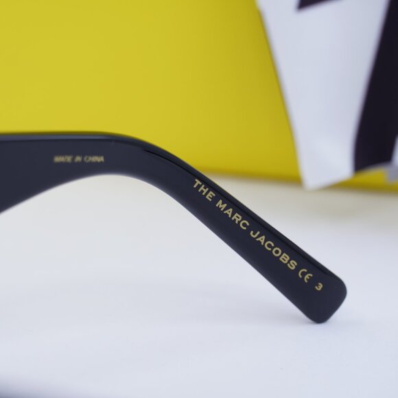 Marc Jacobs MARC 574/S 0807 IR Square Sunglasses - Black\Gray - Picture 8 of 10